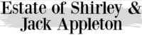 Estate of Shirley & Jack Appleton Logo b&w