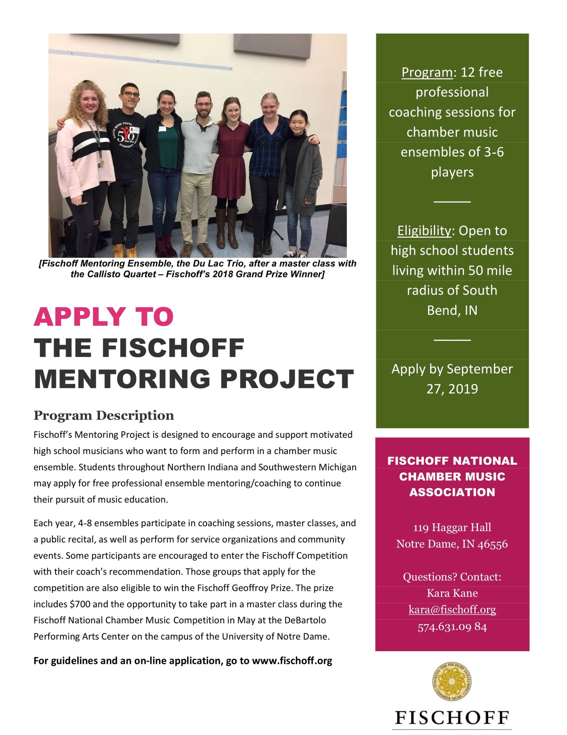Mentoring Flyer 2019-20 Mentoring Flyer 2019-20