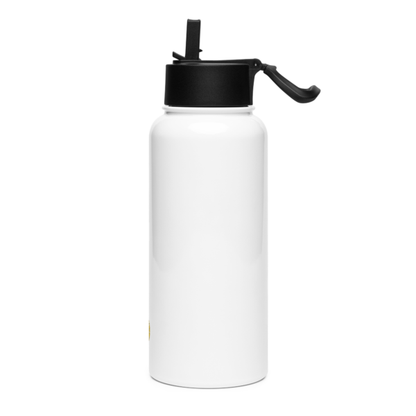 Stainless steel water bottle with straw lid - Image 3