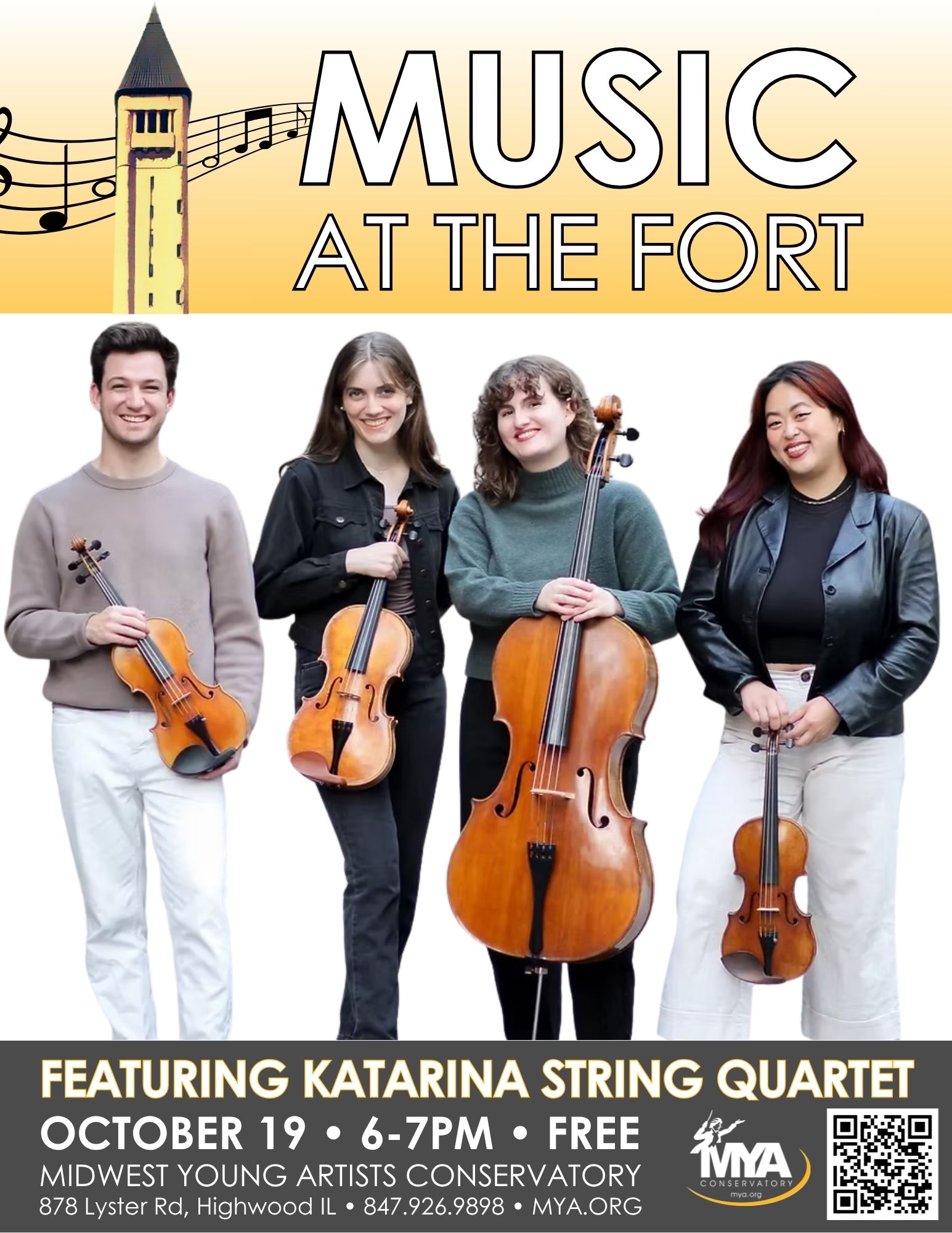 Music at the Fort Flyer Oct 19 2025