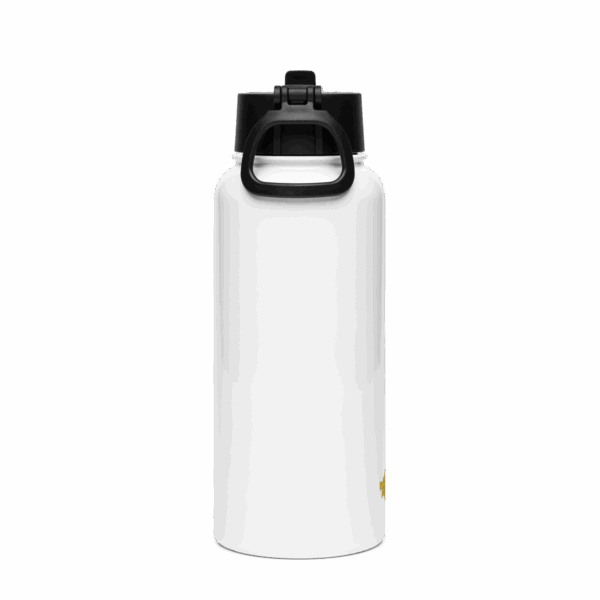 Stainless steel water bottle with straw lid - Image 5