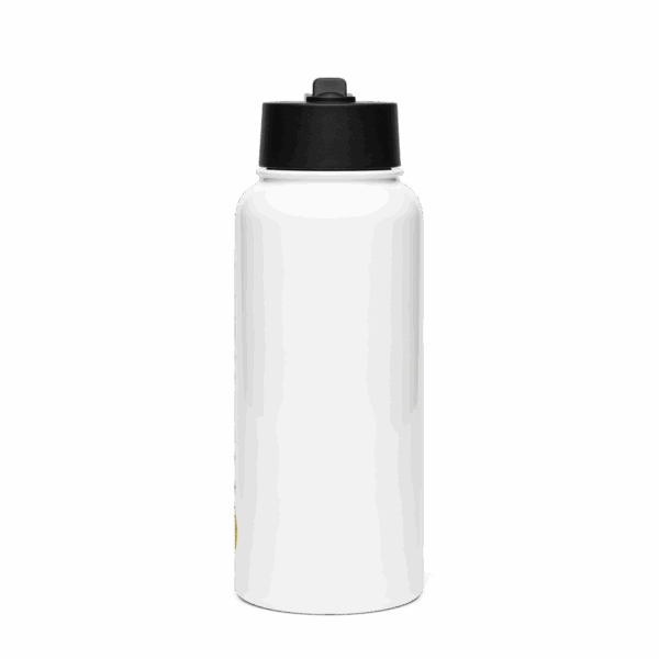Stainless steel water bottle with straw lid - Image 4