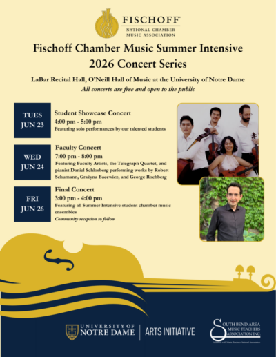 Summer Intensive Concert Series 2026 Flyer